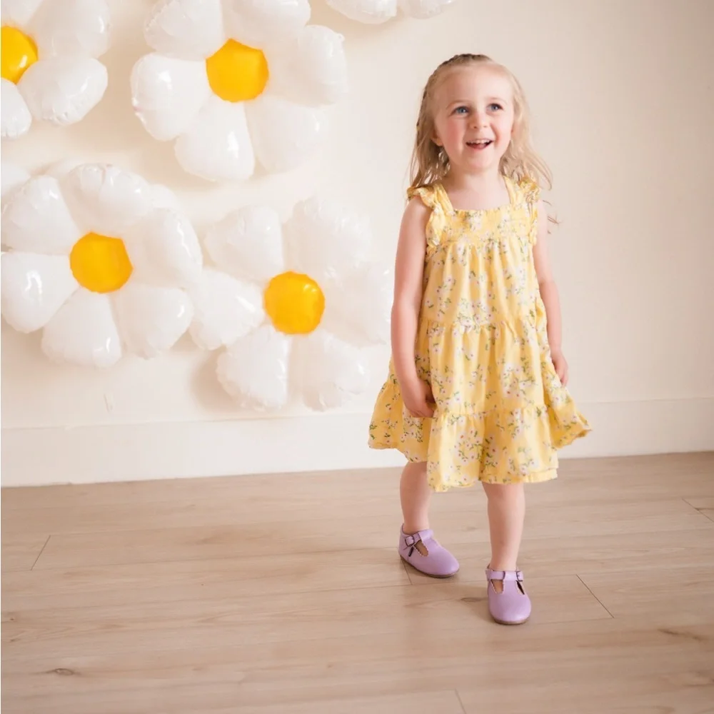Riley T-Straps - Scalloped - Lavender - Picture 6 of 13